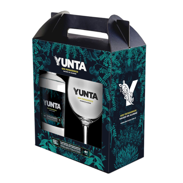 Gin Yunta 750ml + Copa en maletín - Imagen 2